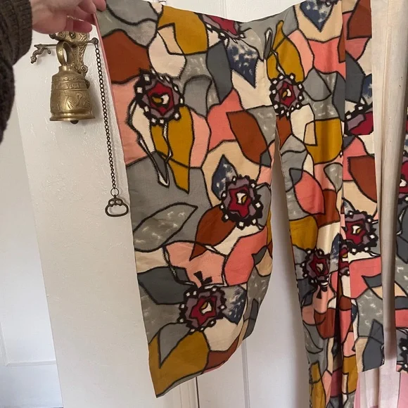 Colorful Abstract Pattern Kimono Robe - Picture 4 of 5